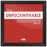 Funny Wall Posters | Pink Poster Frame | Quirky Humour Poster Wall Frame for Office & Home Décor, Quotes Printed Poster with Frame